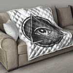 Illuminati Symbol Print Quilt