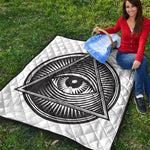 Illuminati Symbol Print Quilt