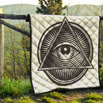Illuminati Symbol Print Quilt