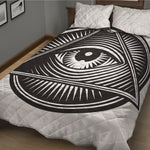 Illuminati Symbol Print Quilt Bed Set