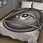 Illuminati Symbol Print Quilt Bed Set