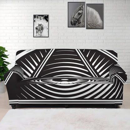 Illuminati Symbol Print Sofa Cover