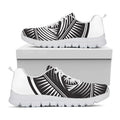 Illuminati Symbol Print White Running Shoes