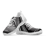 Illuminati Symbol Print White Sneakers