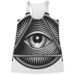 Illuminati Symbol Print Women's Racerback Tank Top