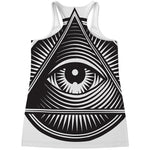 Illuminati Symbol Print Women's Racerback Tank Top