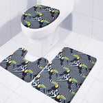 Illusion Toucan Print 3 Piece Bath Mat Set