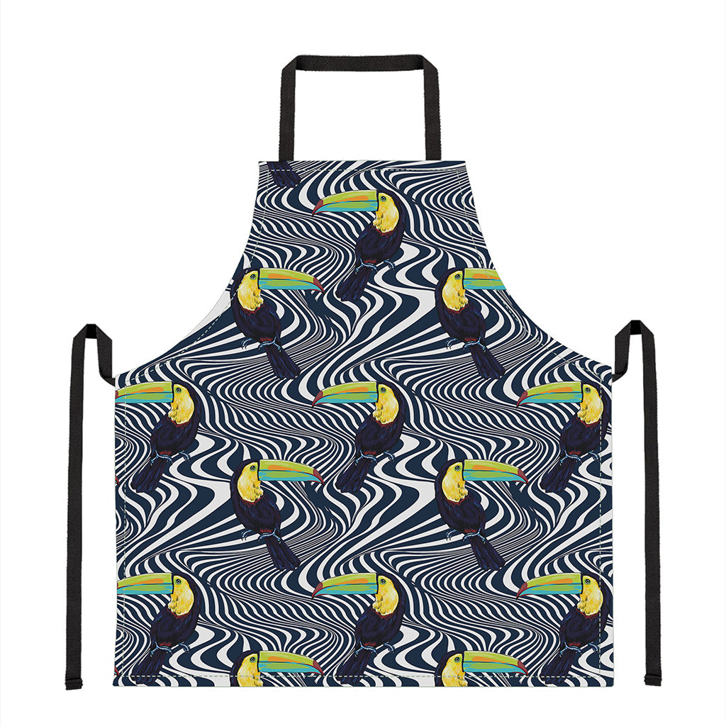 Illusion Toucan Print Apron