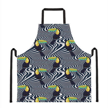 Illusion Toucan Print Apron