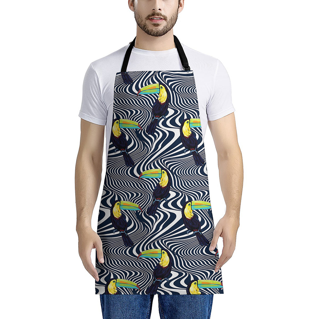 Illusion Toucan Print Apron