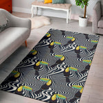 Illusion Toucan Print Area Rug