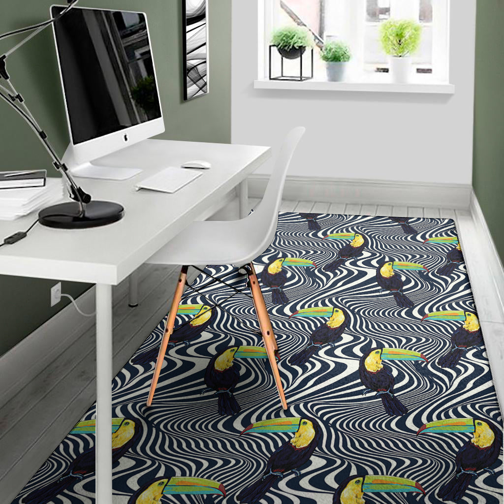 Illusion Toucan Print Area Rug