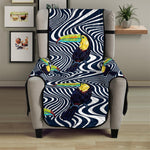 Illusion Toucan Print Armchair Protector