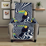 Illusion Toucan Print Armchair Protector