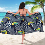 Illusion Toucan Print Beach Sarong Wrap