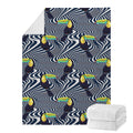 Illusion Toucan Print Blanket