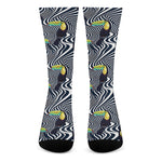 Illusion Toucan Print Crew Socks