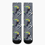 Illusion Toucan Print Crew Socks