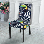 Illusion Toucan Print Dining Chair Slipcover