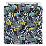 Illusion Toucan Print Duvet Cover Bedding Set