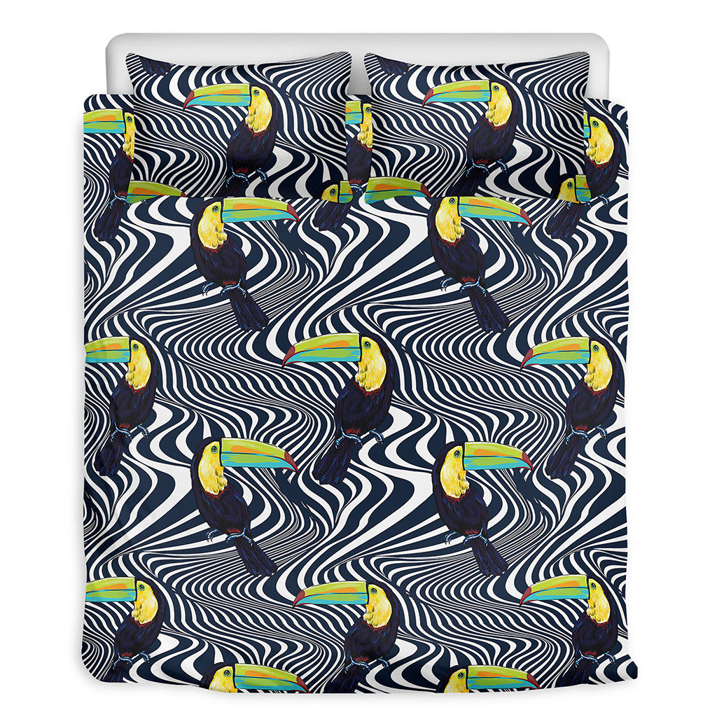 Illusion Toucan Print Duvet Cover Bedding Set