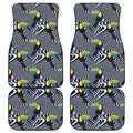 Illusion Toucan Print Front and Back Car Floor Mats