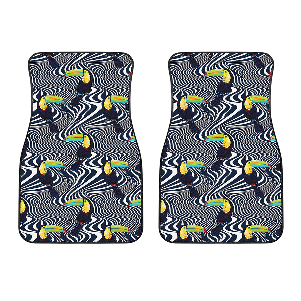 Illusion Toucan Print Front Car Floor Mats