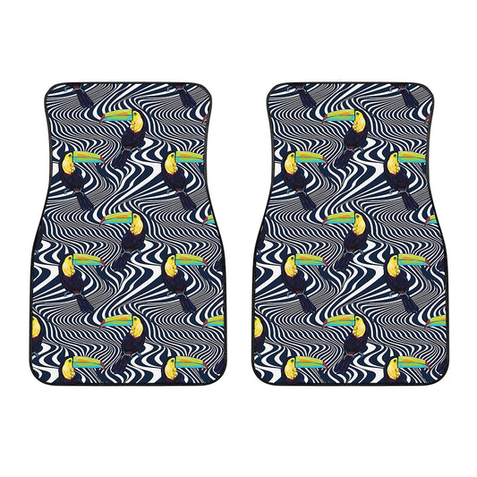 Illusion Toucan Print Front Car Floor Mats