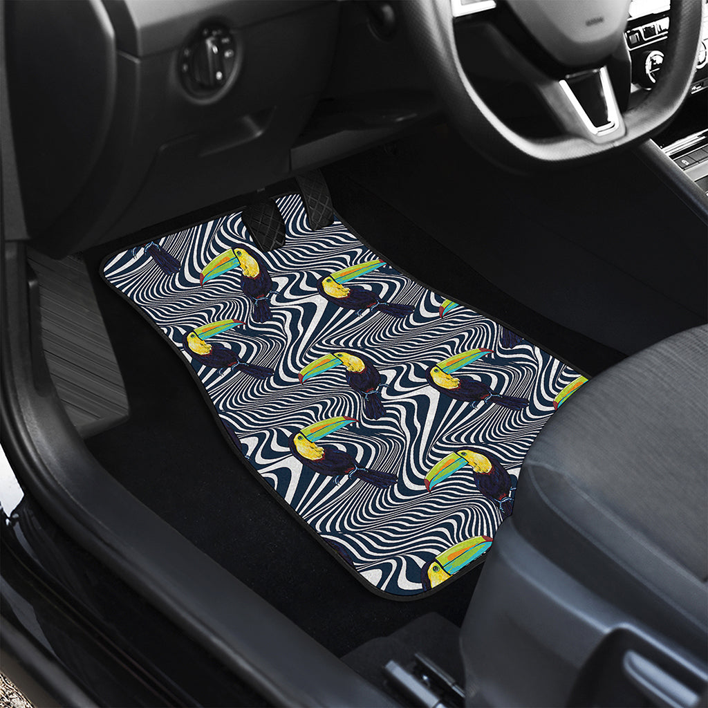 Illusion Toucan Print Front Car Floor Mats