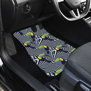 Illusion Toucan Print Front Car Floor Mats
