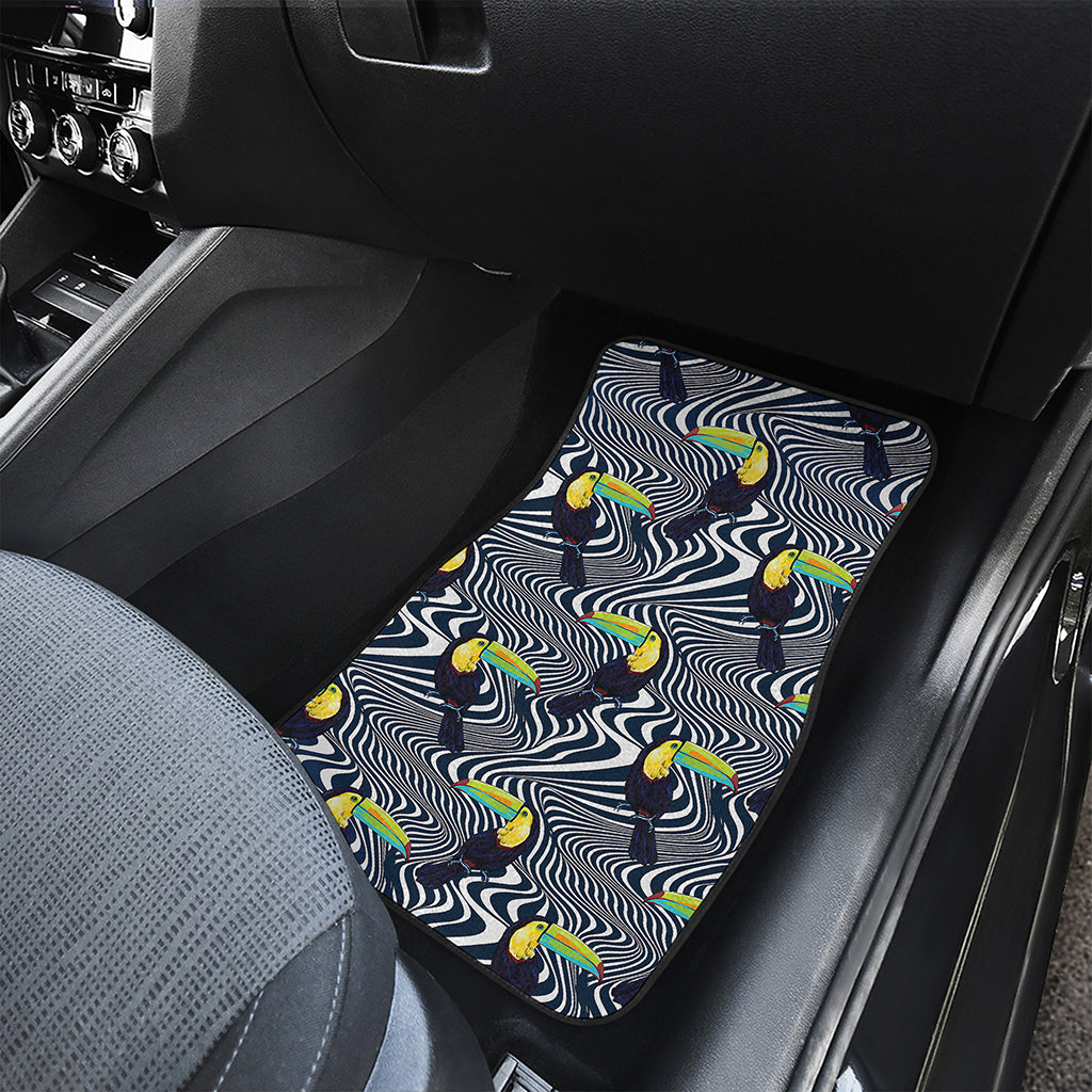 Illusion Toucan Print Front Car Floor Mats