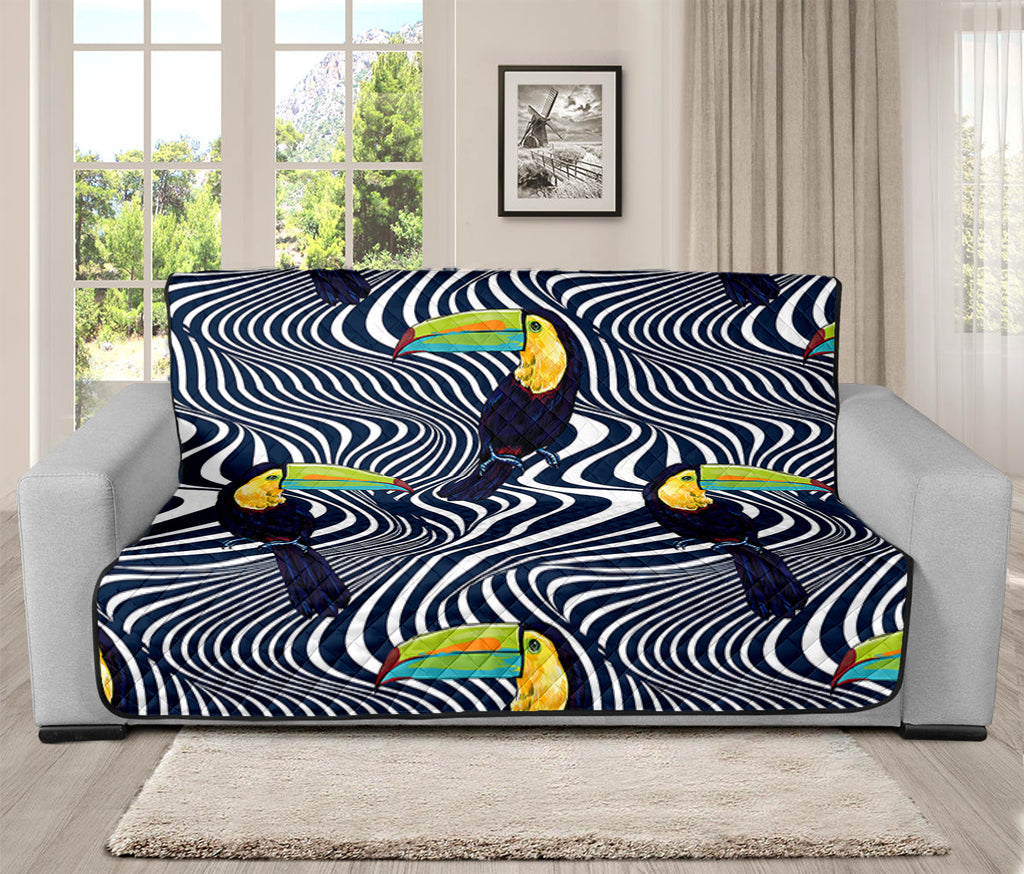 Illusion Toucan Print Futon Protector