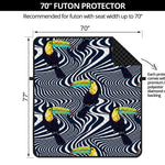 Illusion Toucan Print Futon Protector