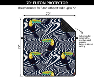 Illusion Toucan Print Futon Protector