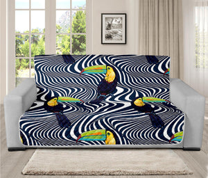 Illusion Toucan Print Futon Protector