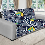 Illusion Toucan Print Futon Protector