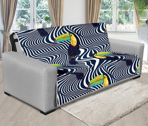 Illusion Toucan Print Futon Protector