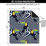 Illusion Toucan Print Futon Protector