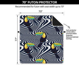 Illusion Toucan Print Futon Protector