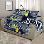 Illusion Toucan Print Half Sofa Protector