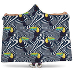 Illusion Toucan Print Hooded Blanket