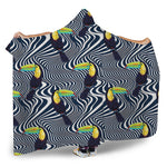 Illusion Toucan Print Hooded Blanket