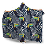 Illusion Toucan Print Hooded Blanket