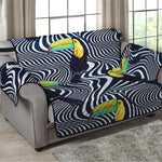 Illusion Toucan Print Loveseat Protector