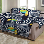 Illusion Toucan Print Loveseat Protector