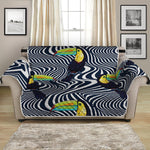 Illusion Toucan Print Loveseat Protector