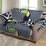 Illusion Toucan Print Loveseat Protector