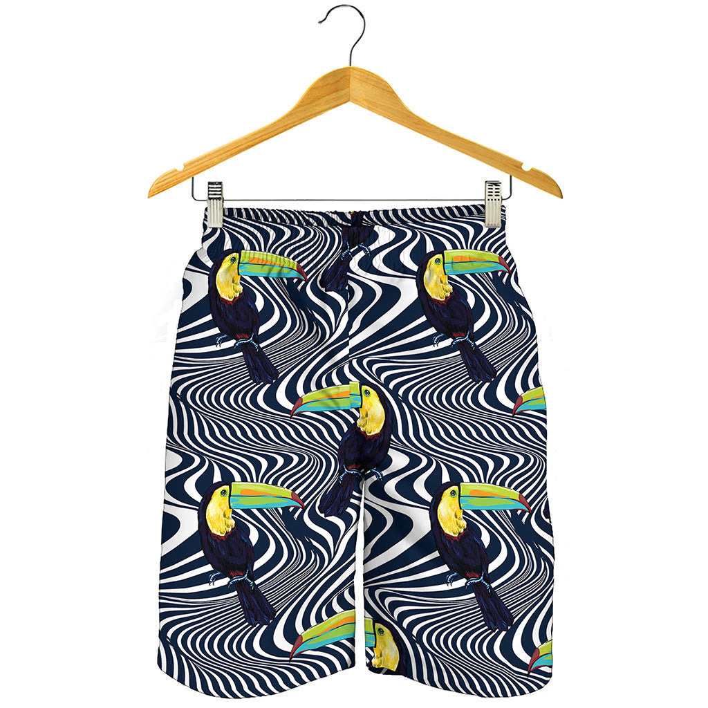 Illusion Toucan Print Men's Shorts