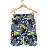 Illusion Toucan Print Men's Shorts