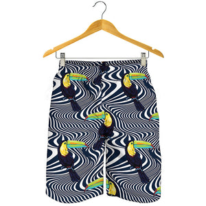 Illusion Toucan Print Men's Shorts